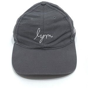 LYM Love Your melon Hat Adjustable Strap Back Gray Ball Cap Made in USA Cotton